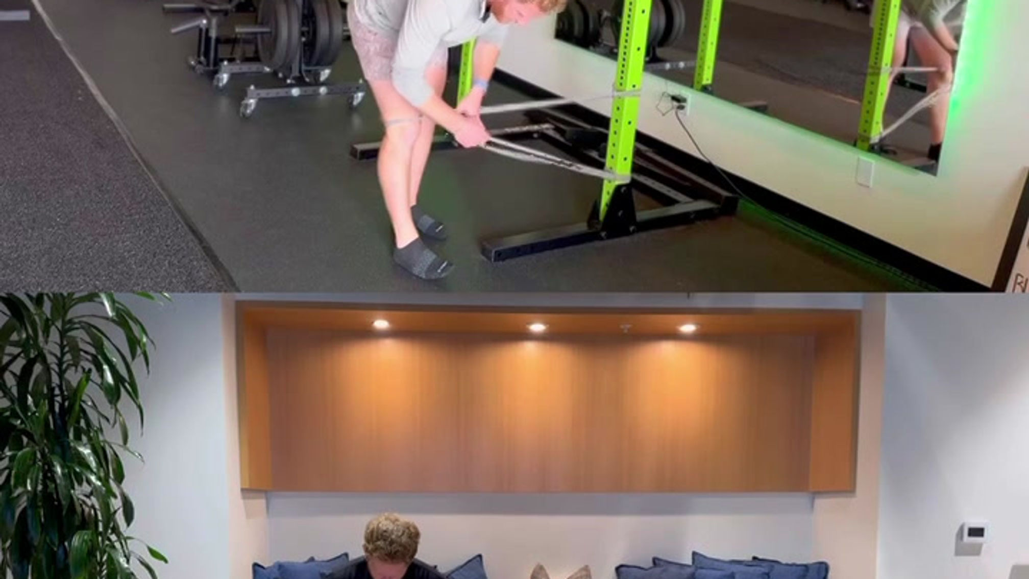 Knee valgus lunge perform app